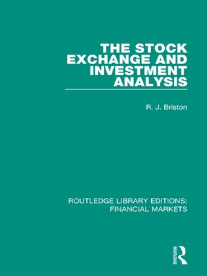 cover image of The Stock Exchange and Investment Analysis